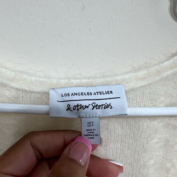 & Other Stories Alpaca Blend Sleeve Wrap Knit Sweater Small Women - Picture 2 of 4